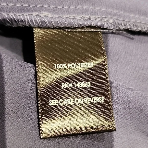 Torrid - Lizzie Georgette Button-Up Long Sleeve Shirt in Crown Blue Roebuck Blue - Picture 8 of 13